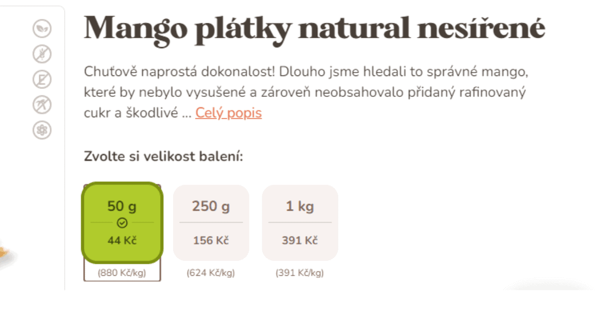 recenze Ochutnej Ořech a srovnání cen 