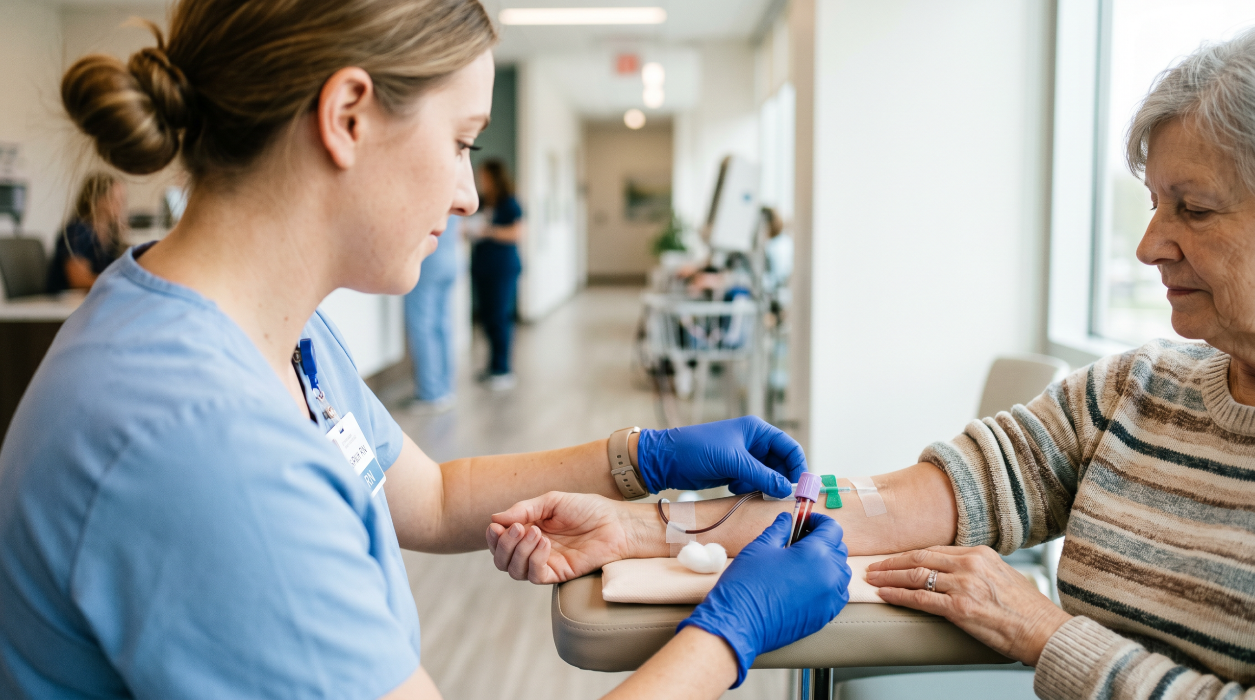 alfa-gal syndrom — odběr krve u lékaře pro laboratorní test na specifické IgE protilátky