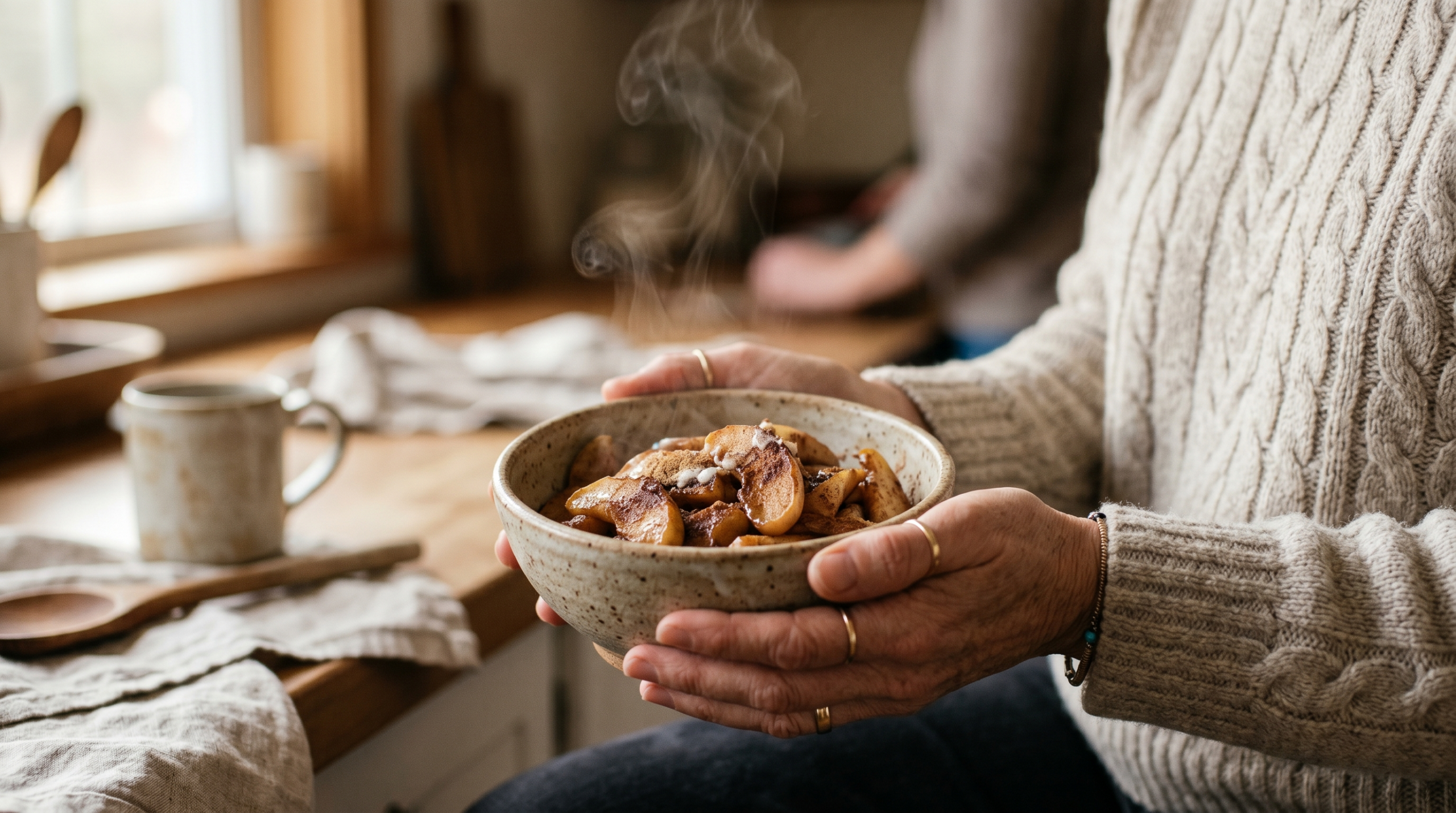 Křížová alergie — miska s pečenými jablky, která díky tepelné úpravě nevyvolávají alergickou reakci.